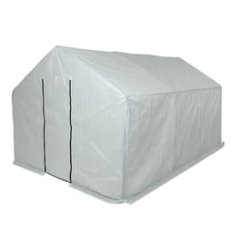 Теплица, 3.7×2.45×2.1 м, оцинкованный металл, профиль d=25 мм, чехол из спанбонда 90 г/м²