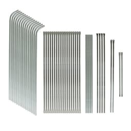 Теплица, 4.9×2.45×2.1 м, оцинкованный металл, профиль d=25 мм, чехол из спанбонда 90 г/м²