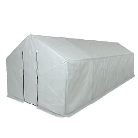 Теплица, 6.1×2.45×2.1 м, оцинкованный металл, профиль d=25 мм, чехол из спанбонда 90 г/м²