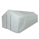 Теплица, 6.1×2.45×2.1 м, оцинкованный металл, профиль d=25 мм, чехол из спанбонда 90 г/м²