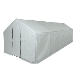 Теплица, 6.1×2.45×2.1 м, оцинкованный металл, профиль d=25 мм, чехол из спанбонда 90 г/м²