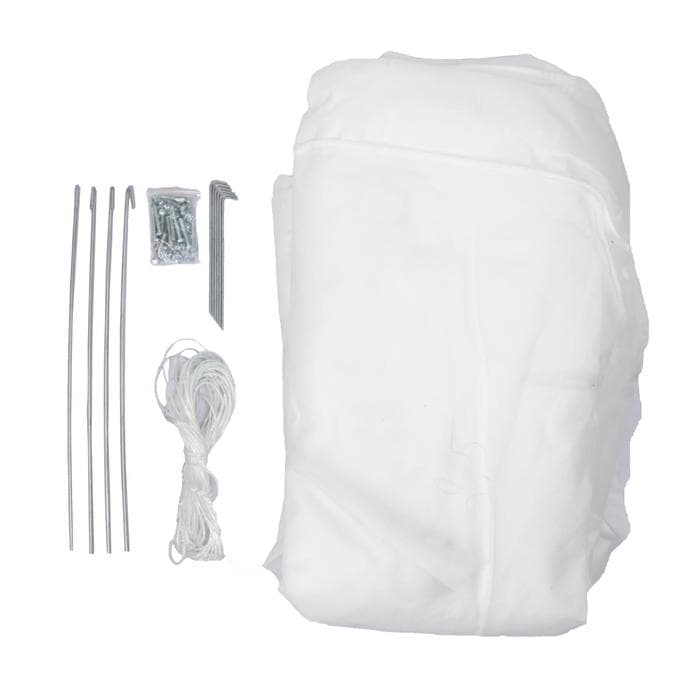 Теплица, 6.1×2.45×2.1 м, оцинкованный металл, профиль d=25 мм, чехол из спанбонда 90 г/м²