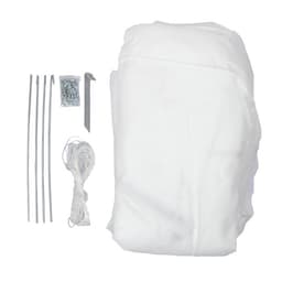 Теплица, 6.1×2.45×2.1 м, оцинкованный металл, профиль d=25 мм, чехол из спанбонда 90 г/м²