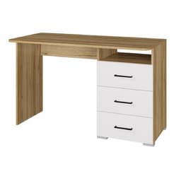 Стол письменный «Лайт», 3 ящика, 1200×750×596 мм, цвет белый/дуб золотой