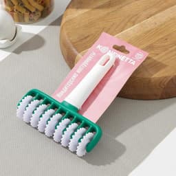 Валик для нарезки теста KONFINETTA «Сладость», фактурный, пластик, 14×17×4 см, белый