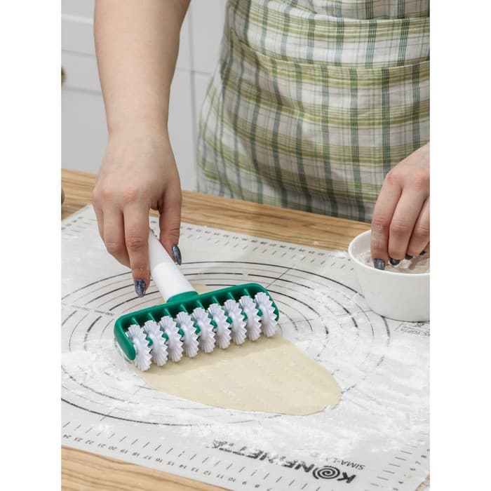 Валик для нарезки теста KONFINETTA «Сладость», фактурный, пластик, 14×17×4 см, белый