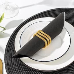 Кольцо для салфетки «Трипл», 5×4.5×2.5 см, углеродистая сталь, золотистое