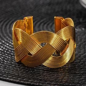 Кольцо для салфетки «Лира», 5×4.5×3.5 см, углеродистая сталь, золотистое