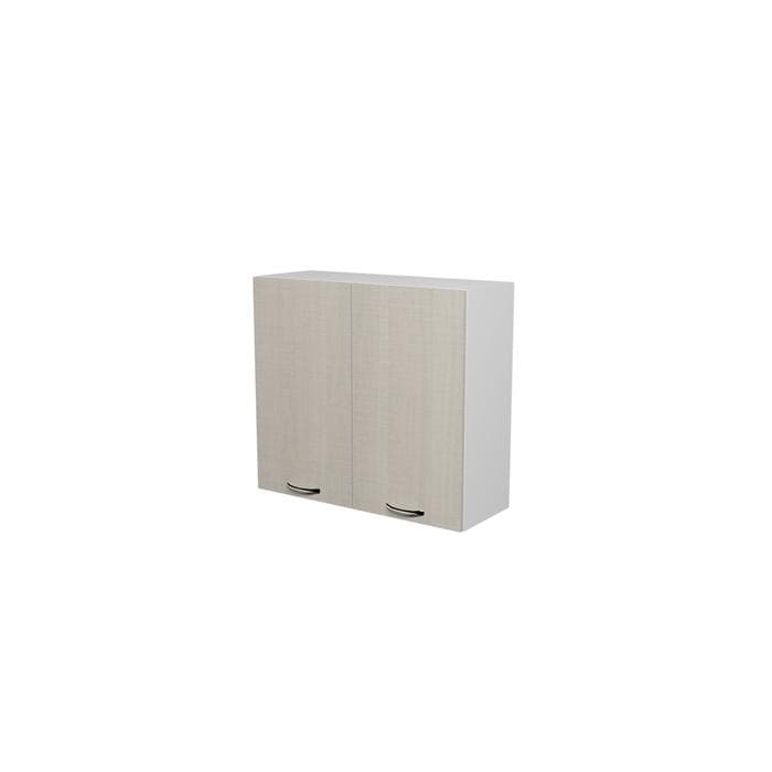 Шкаф навесной «Лариса», 2 дверцы, 800×300×720 мм, цвет белый/латте