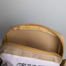 Сумка Story, 15×3×20 см, отдел на молнии, длинный ремень, бежевая