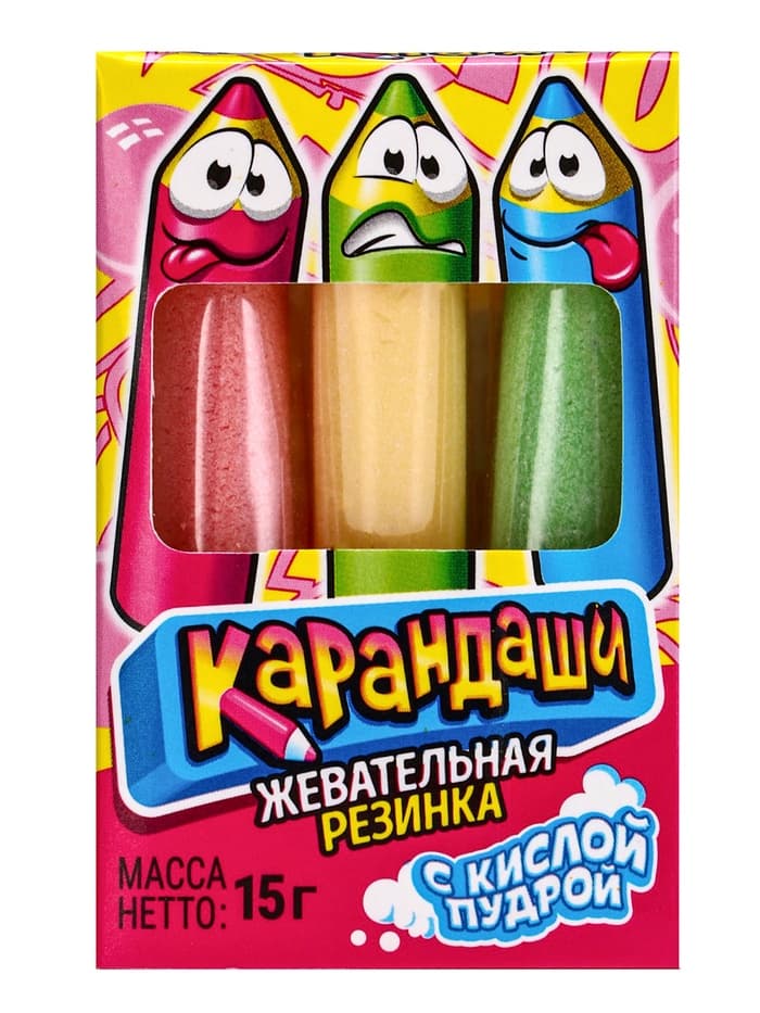 Жевательная резинка «Карандаши», 15 г