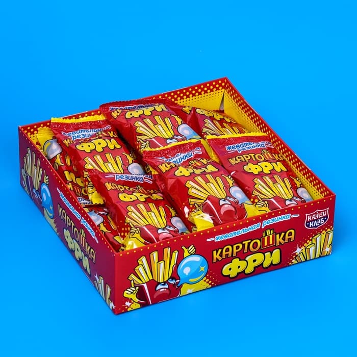 Жевательная резинка «Картошка фри», 15 г
