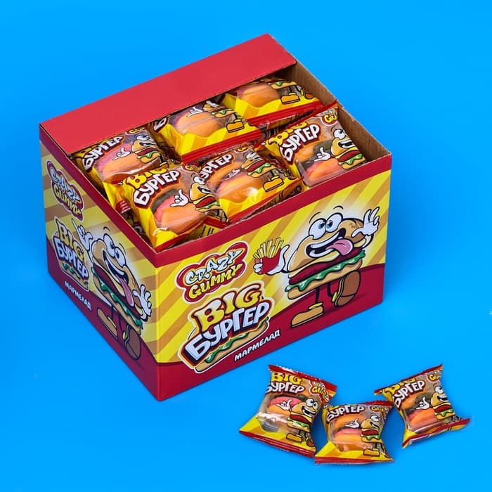 Мармелад жевательный «Мармеладный Бургер», 18 г
