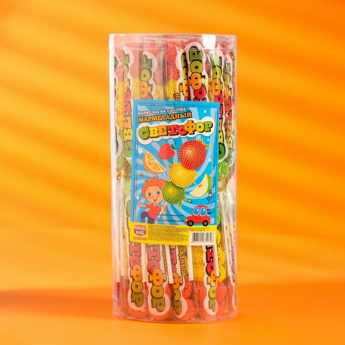 Мармелад на палочке «Мармеладный светофор», 18 г