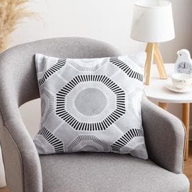 Наволочка декоративная «Этель» Circle black, 40×40 см, 100% хлопок