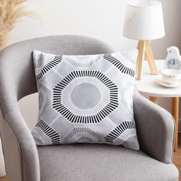 Наволочка декоративная «Этель» Circle black, 40×40 см, 100% хлопок