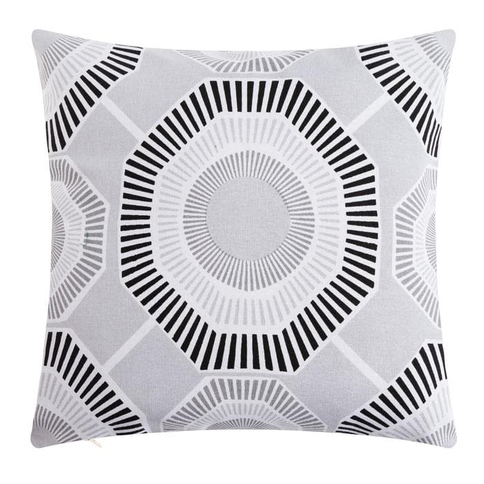 Наволочка декоративная «Этель» Circle black, 40×40 см, 100% хлопок