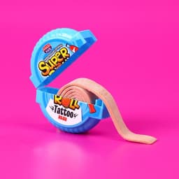 Жевательная резинка SUPER ROLL TATTOO, ассорти, 12 г