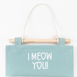 Кармашек текстильный «Этель» I meow you, 2 отделения, 41×20 см