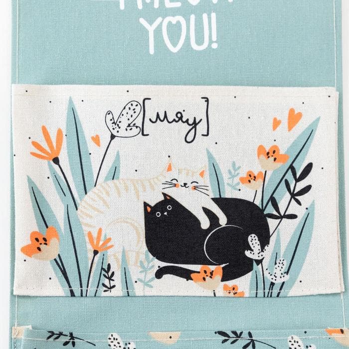 Кармашек текстильный «Этель» I meow you, 2 отделения, 41×20 см