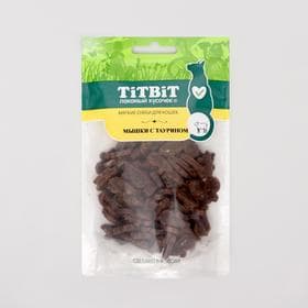 Мягкие снеки TitBit для кошек, мышки с таурином, баранина, 50 г