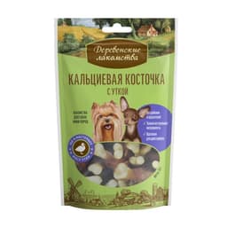 Кальциевая косточка «Деревенские лакомства» для собак мини-пород, с уткой, 55 г