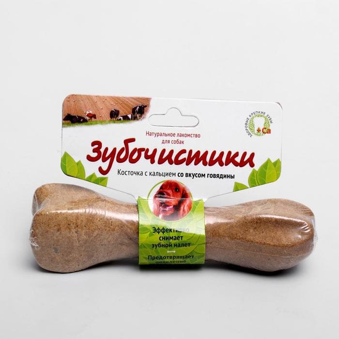 Зубочистики «Деревенские лакомства» для собак средних пород, со говядиной, 95 г