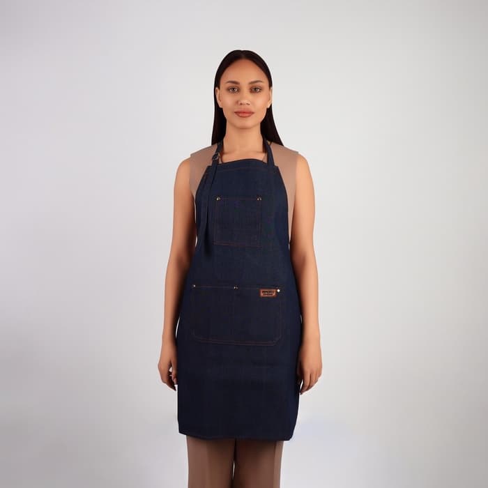 Фартук для мастера, джинсовый, синий
