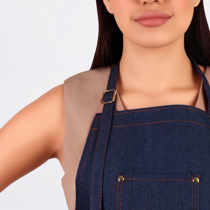 Фартук для мастера, джинсовый, синий