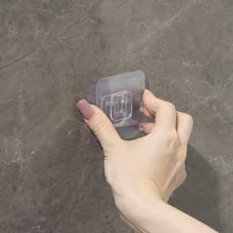 Крючок держатель самоклеящийся Доляна, 2 детали, 5.7×5.7×1 см, прозрачный