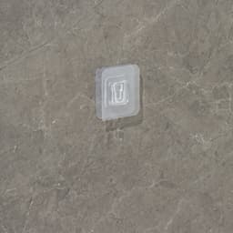 Крючок держатель самоклеящийся Доляна, 2 детали, 5.7×5.7×1 см, прозрачный