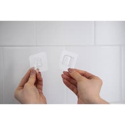 Крючок держатель самоклеящийся Доляна, 2 детали, 5.7×5.7×1 см, прозрачный