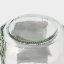 Кружка Доляна «Лаванда», 450 мл, 10×7.5×13 см, с ручкой, крышкой и трубочкой, стекло, прозрачная