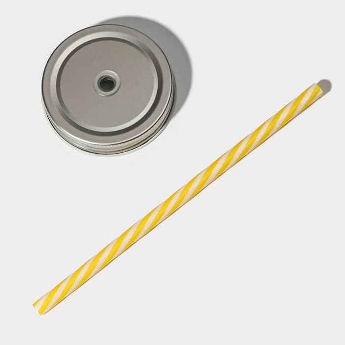 Банка с крышкой и трубочкой «Вино», 450 мл, 10×7.5×13 см