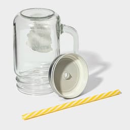 Банка с крышкой и трубочкой «Вино», 450 мл, 10×7.5×13 см