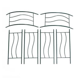 Арка садовая, 240×125×36.5 см, для вьющихся растений, металлическая, зелёная, «Волна»