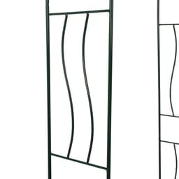 Арка садовая, 240×125×36.5 см, для вьющихся растений, металлическая, зелёная, «Волна»