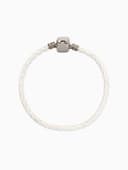 Браслет-основа для шармов «Бусинка», L=18 см, белый в серебре