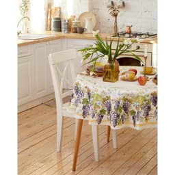 Скатерть «Этель» Provence, d=220±3 см, 100% хлопок, саржа 190 г/м²