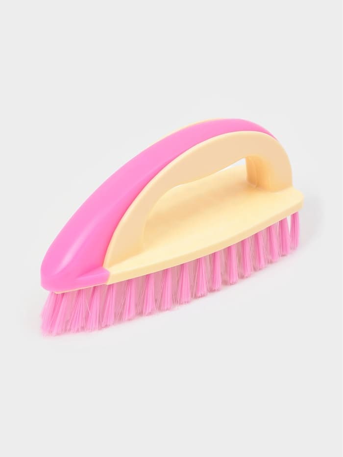 Щётка утюжок для уборки Доляна, с ручкой, пластик, хозяйственная, 17×6×8.5 см, МИКС