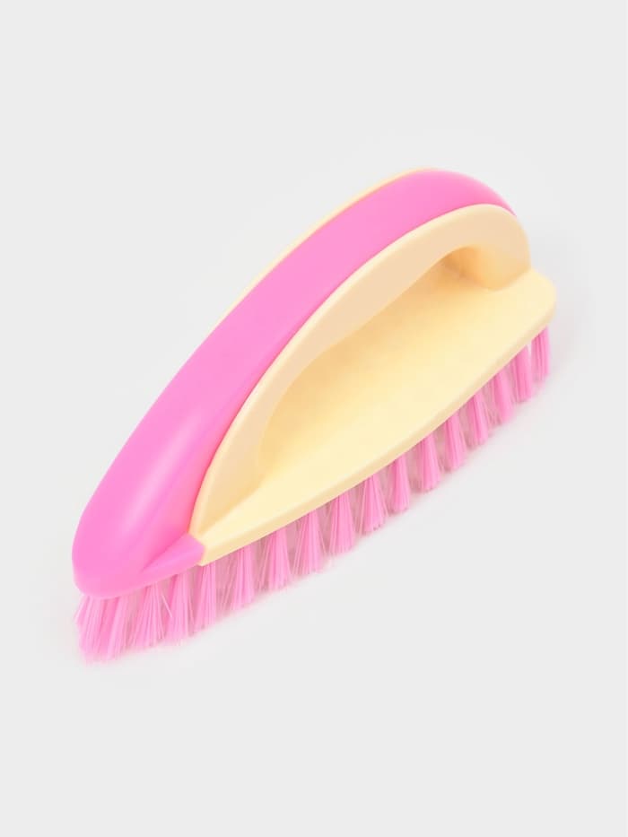 Щётка утюжок для уборки Доляна, с ручкой, пластик, хозяйственная, 17×6×8.5 см, МИКС