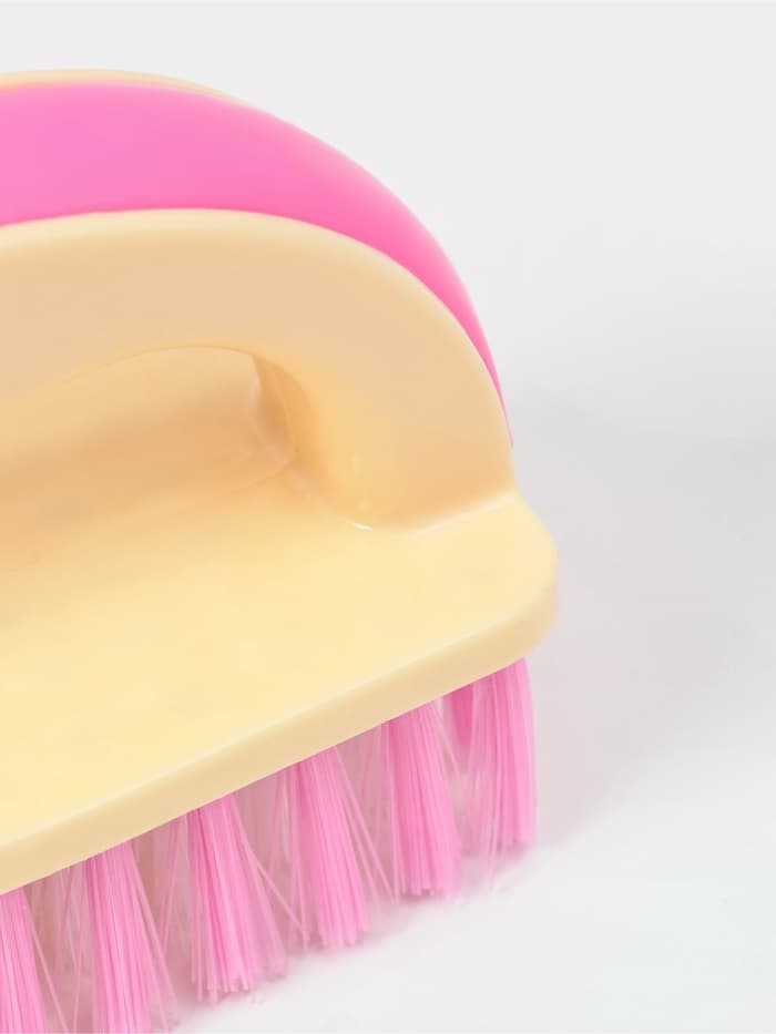 Щётка утюжок для уборки Доляна, с ручкой, пластик, хозяйственная, 17×6×8.5 см, МИКС