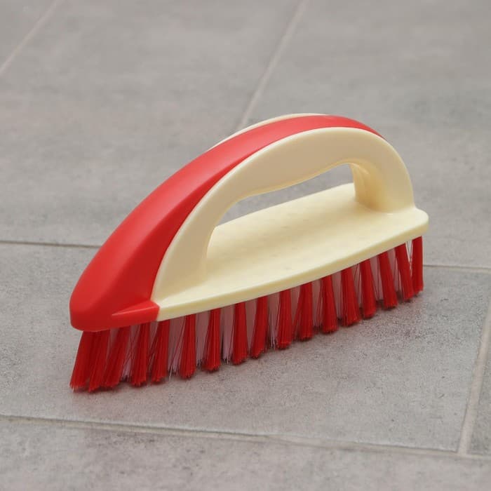 Щётка утюжок для уборки Доляна, с ручкой, пластик, хозяйственная, 17×6×8.5 см, МИКС