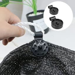 Клипса садовая «Люверс», для крепления затеняющей сетки, пластиковая, чёрная