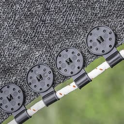 Клипса садовая «Люверс», для крепления затеняющей сетки, пластиковая, чёрная