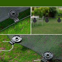 Клипса садовая «Люверс», для крепления затеняющей сетки, пластиковая, чёрная