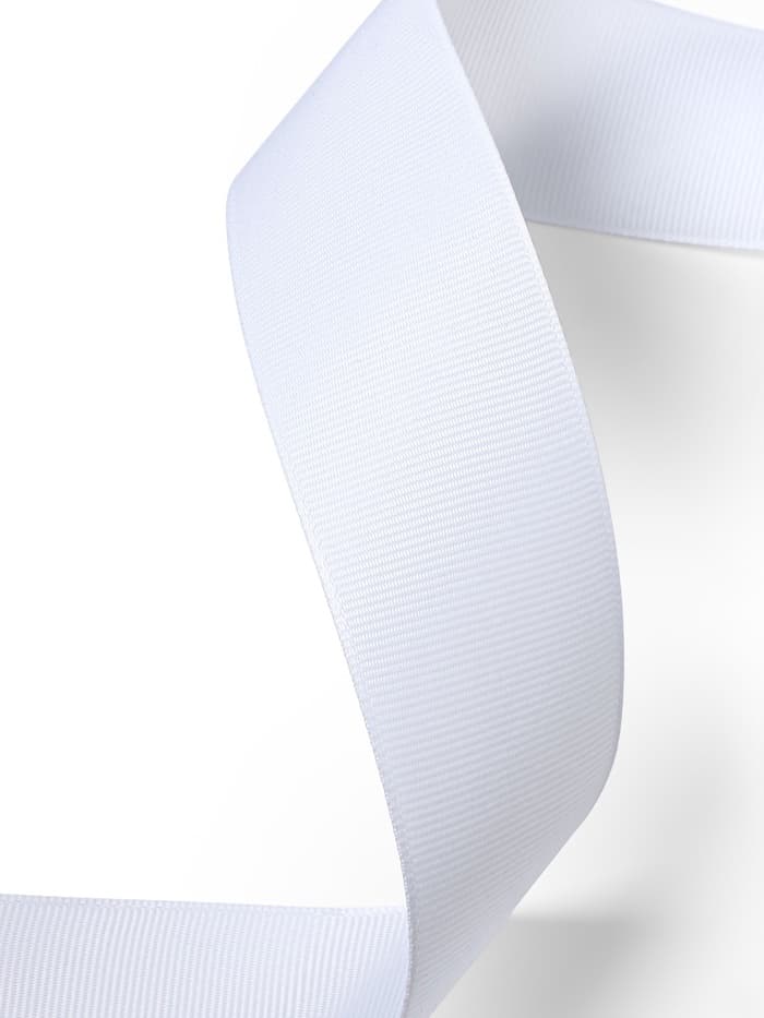 Лента репсовая, 38 мм, 23±1 м, белая №01