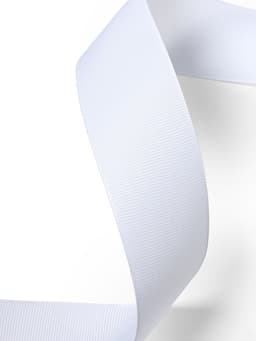 Лента репсовая, 38 мм, 23±1 м, белая №01