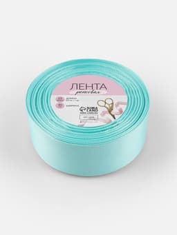 Лента репсовая, 40 мм, 23±1 м, светло-голубая №13