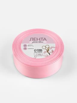 Лента репсовая, 40 мм, 23±1 м, светло-розовая №04